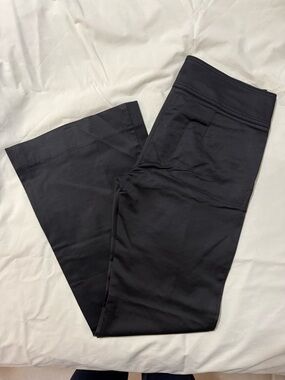 Bebe Black Wide-Leg Dress Pants